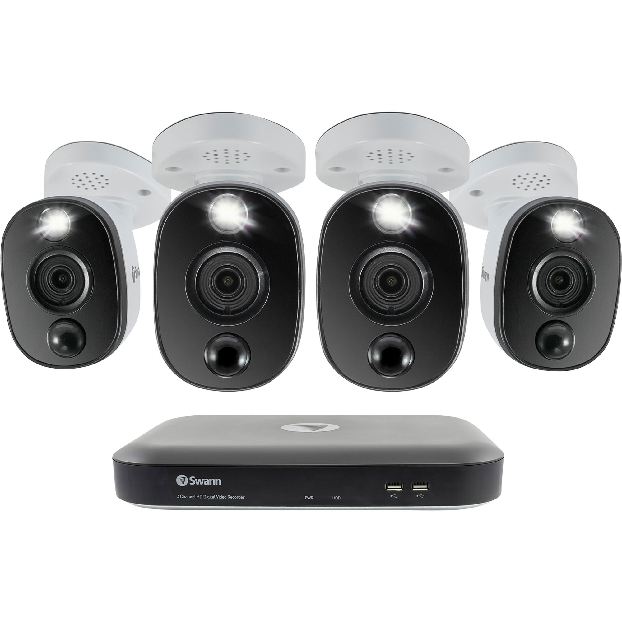 Swann Communications 4K Ultra HD DVR Security System — 4 Channels, 4 Cameras, 1TB Hard Drive, Model# SWDVK-455804WL-US